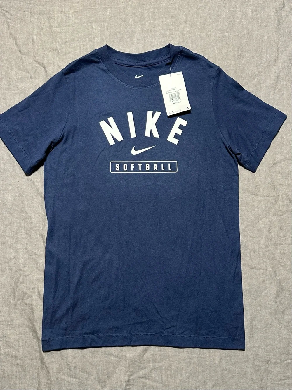 🆕 Nike Navy Blue Softball Logo T‑Shirt